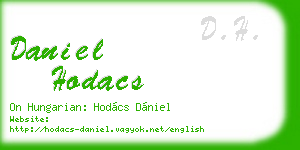 daniel hodacs business card